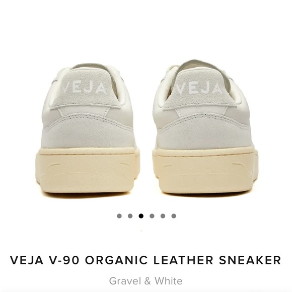 Organic leather Veja-90s (wrong size - your gain). Worn once - Picture 5 of 8